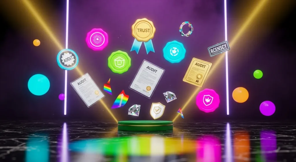 2026 Best Sportsbook All Reviews: Futuristic golden holographic seals of trust, live betting excellence,